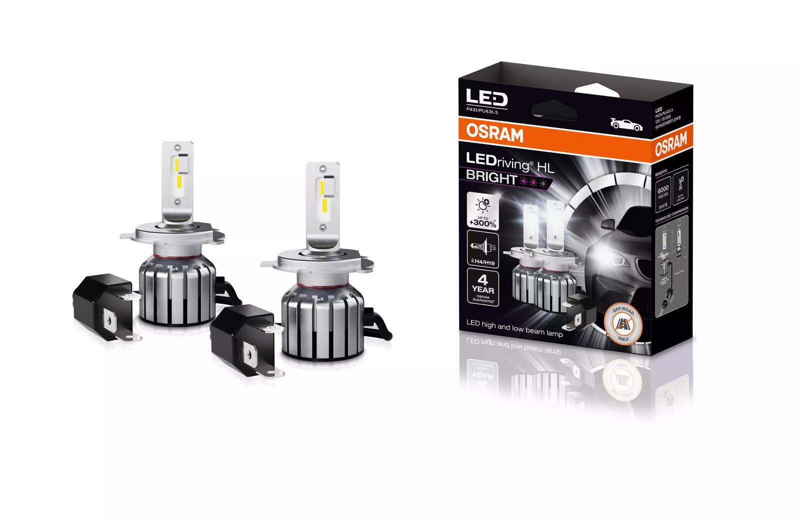 OSRAM H4/H19 LEDriving HL BRIGHT 2