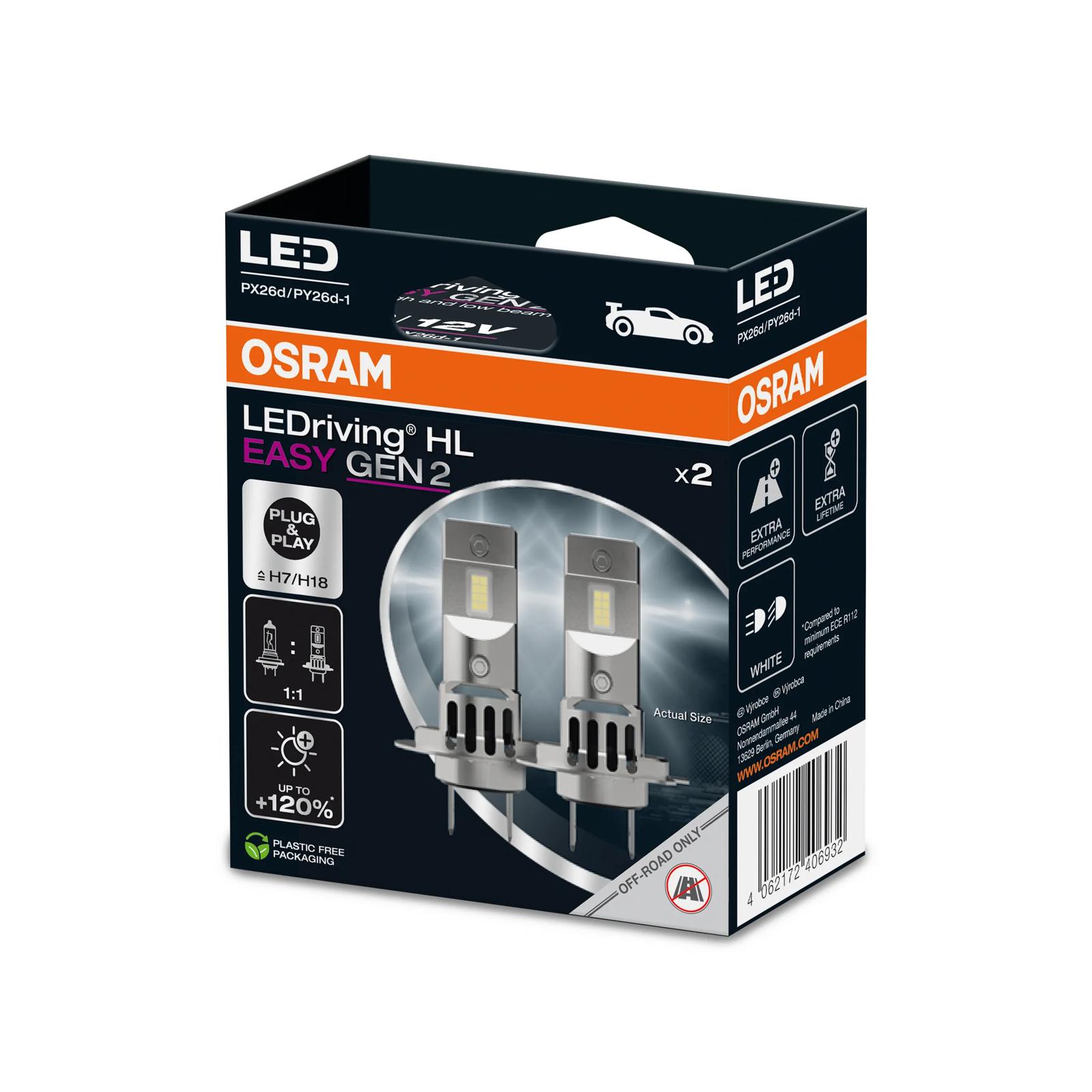 OSRAM H7/H18 EASY LEDriving Headlights (GEN2) 2